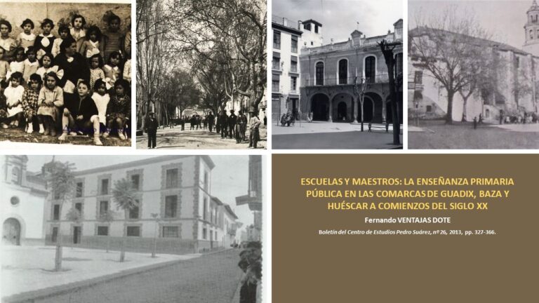 Escuelas y maestros, comienzos del siglo XX. Guadix, Baza y Huéscar