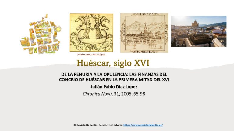 El concejo de Huéscar en la primera mitad del siglo XVI